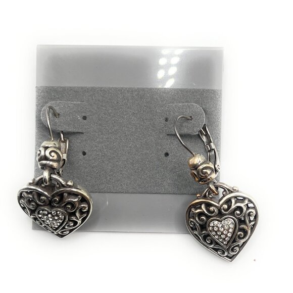 Brighton Reno Heart Leverback earrings - 1063 - Picture 2 of 3